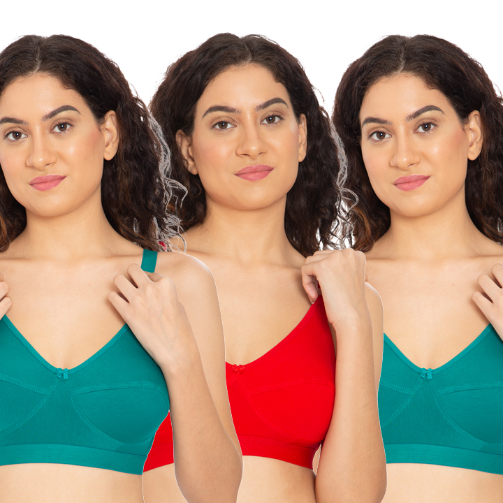 Pack Of 3 Women Cotton everyday Bra